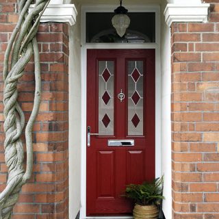 Red composite door in hertfordshire